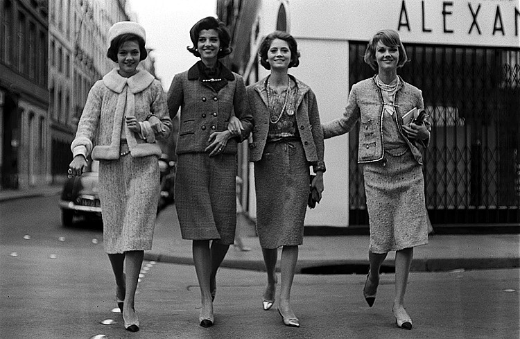 Models wearing Chanel jackets, 1960s