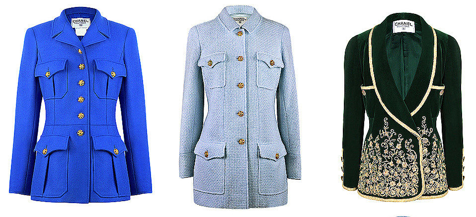 Chanel jackets from the Vintage Voyage collection