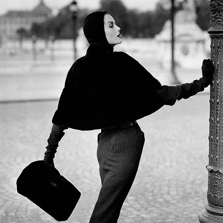 Anne St Marie wearing Pierre Balman, 1955.