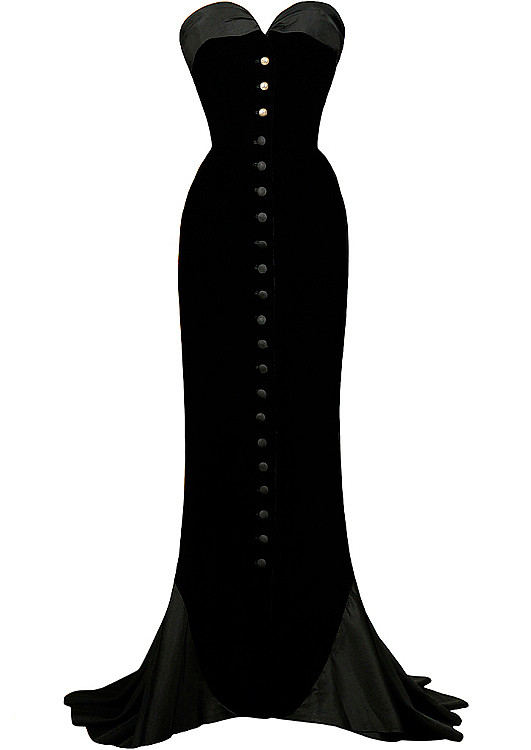 Pierre Balmain couture gown, 1960s.