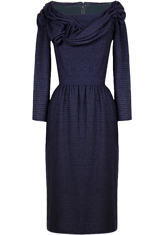 Pierre Balmain draped couture dress , 1969.