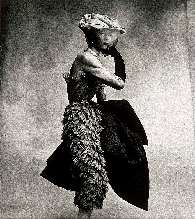 Balenciaga dress in Paris, 1950