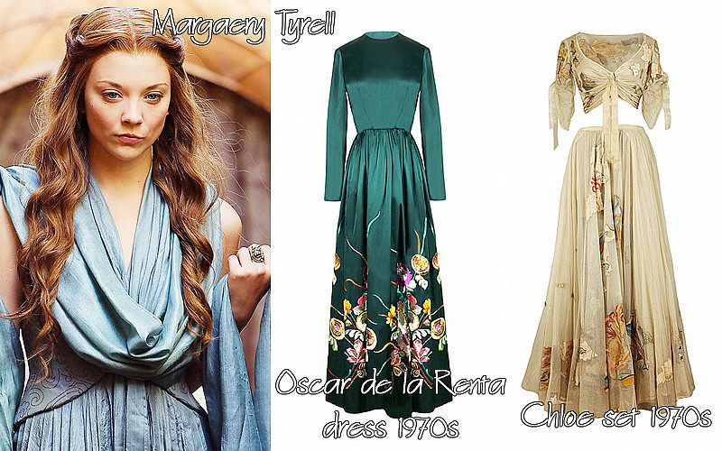 Oscar de la Renta dress and couture Chloe set