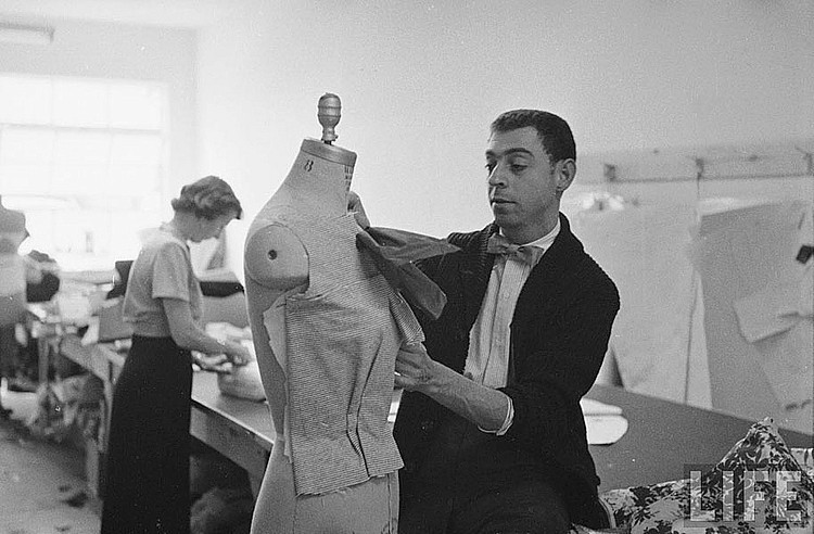 James Galanos in his workshop