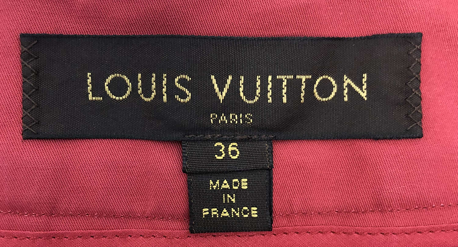 Louis Vuitton Red Skirt 