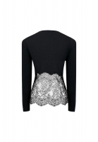 Valentino Black Lace Blouse