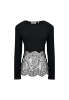 Valentino Black Lace Blouse