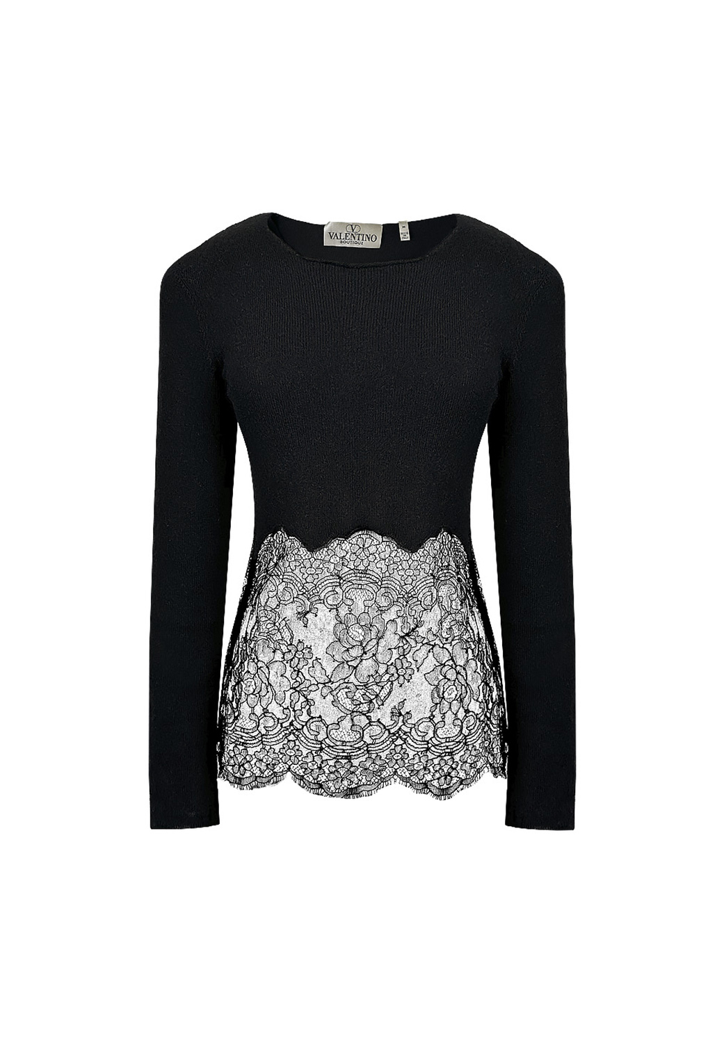Valentino Black Lace Blouse