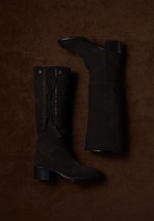 Chanel Brown Suede Boots