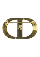 Christian Dior Logo Enamel Brooch