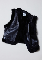 Chanel Vest With Fur Trim