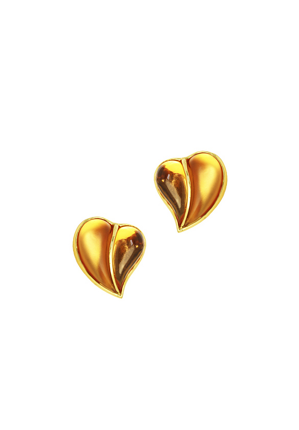 Sonia Rykiel Heart Clip-On Earrings