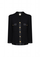 Chanel Evening Jacket With Camellia Buttons