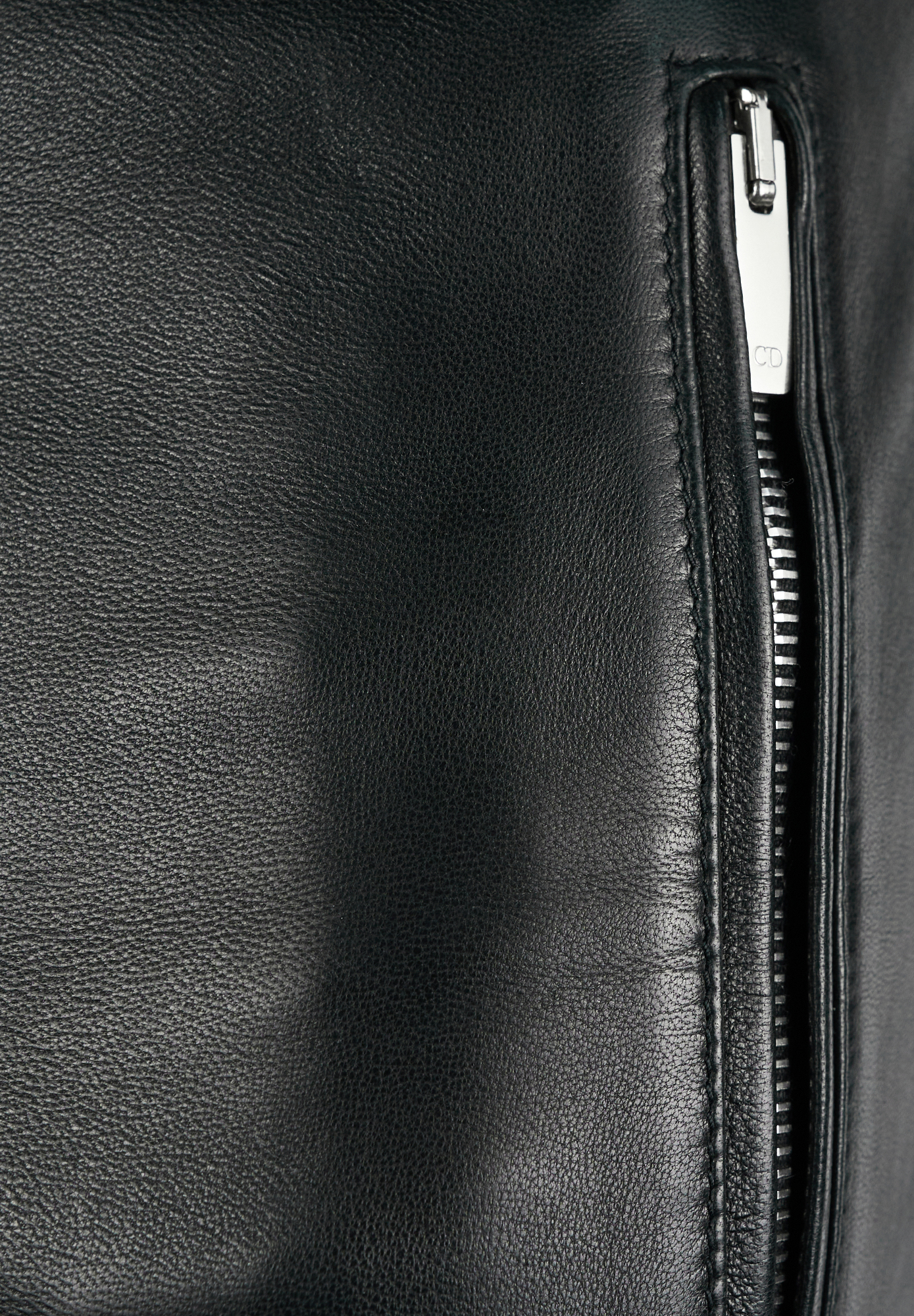 Christian Dior Black Leather Trousers