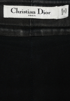 Christian Dior Black Leather Trousers