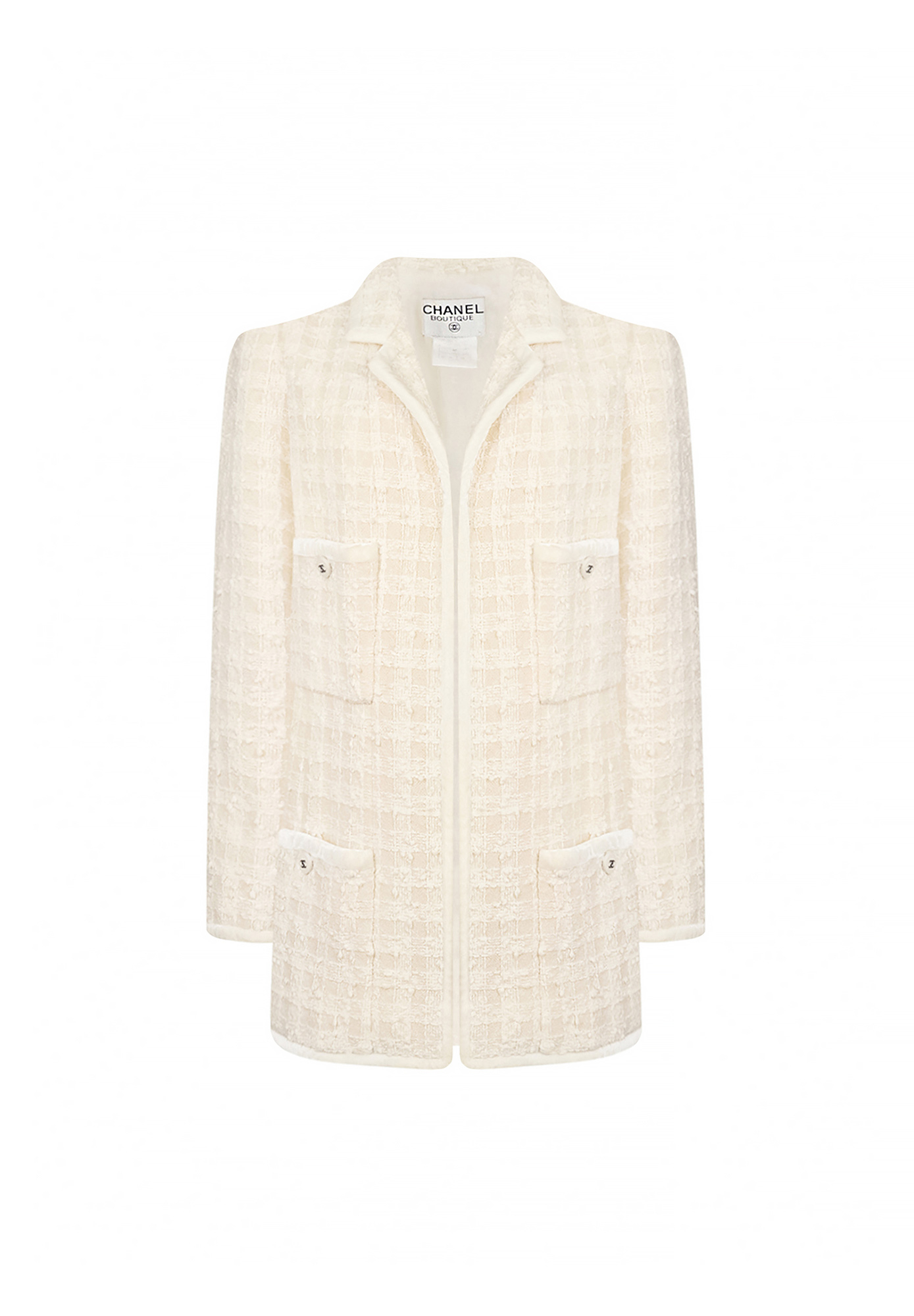 Chanel Long Plaid Jacket