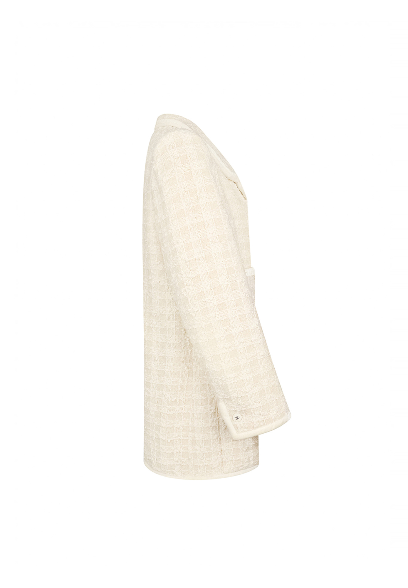 Chanel Long Plaid Jacket