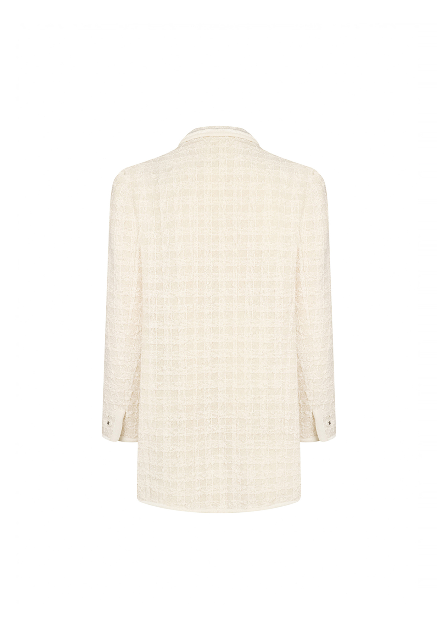 Chanel Long Plaid Jacket