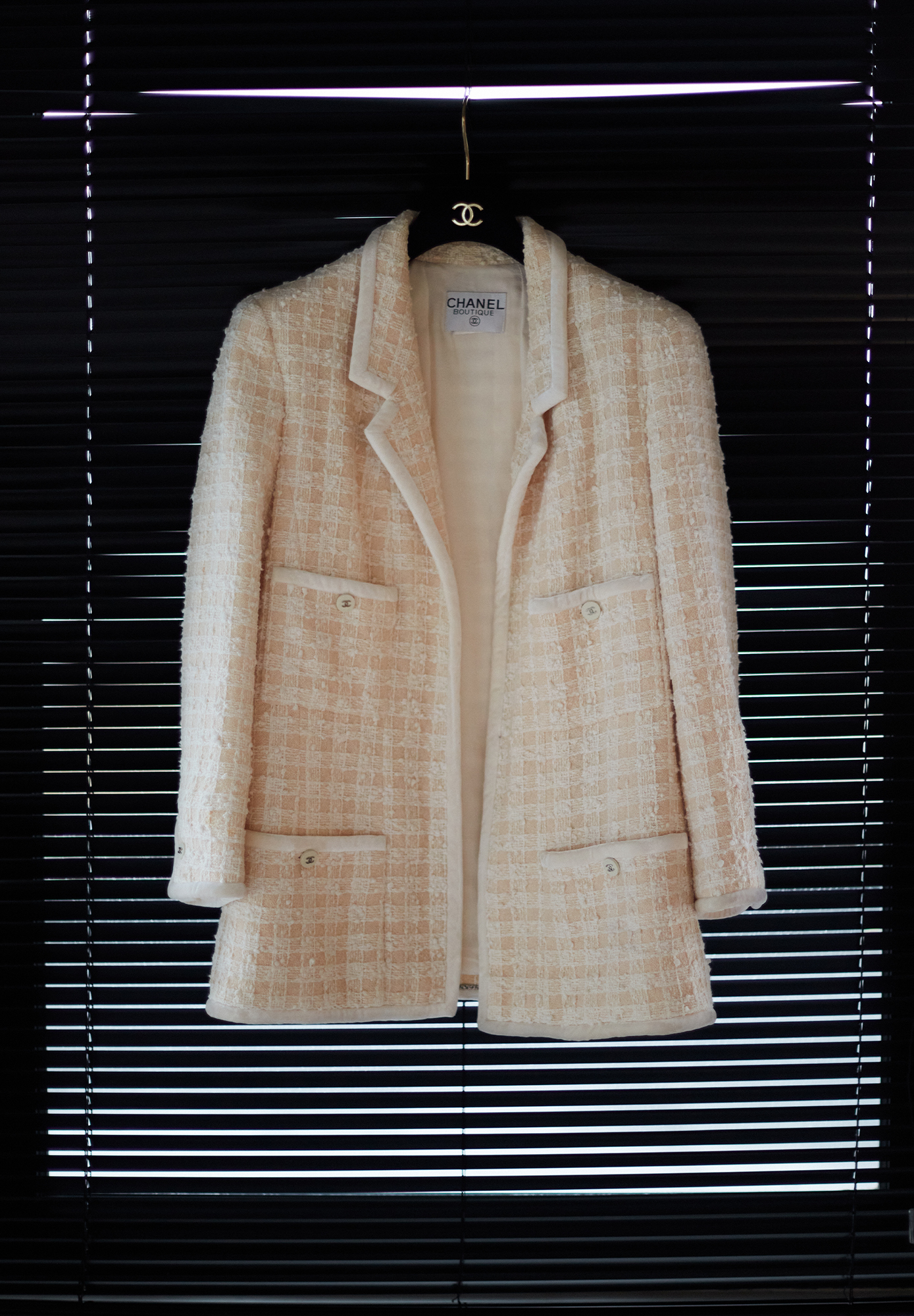 Chanel Long Plaid Jacket