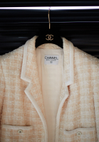 Chanel Long Plaid Jacket