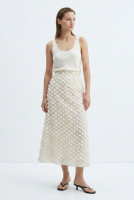 Rochas Beige Skirt