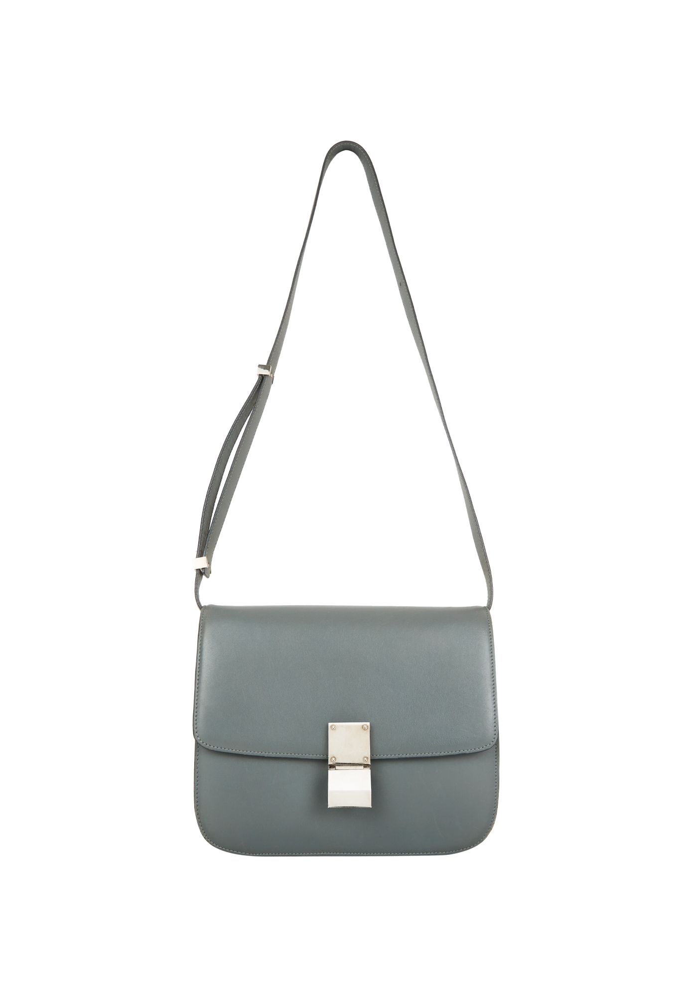Gray Celine Classic Box Bag