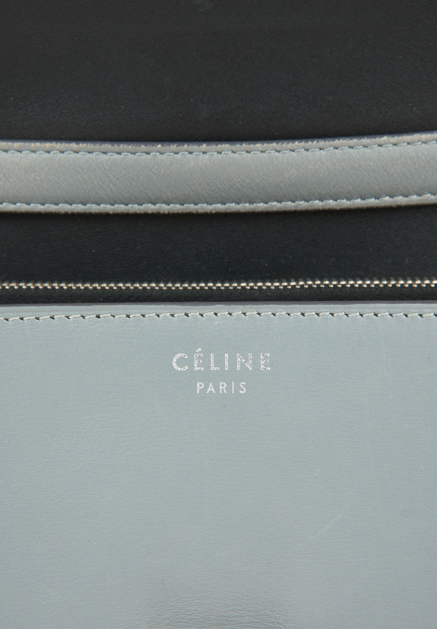 Gray Celine Classic Box Bag