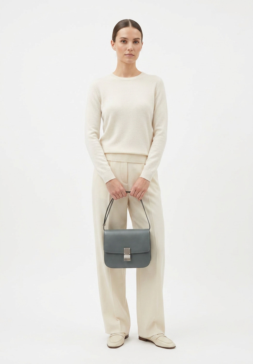 Gray Celine Classic Box Bag