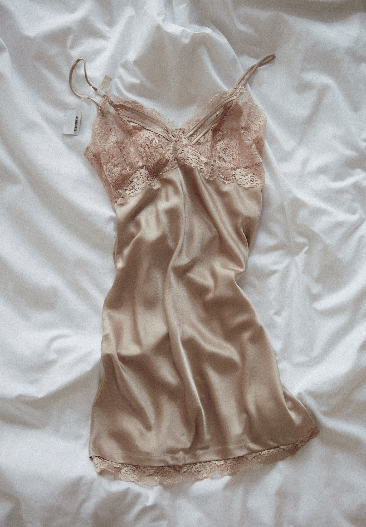 Christian Dior Golden Dress With Lace