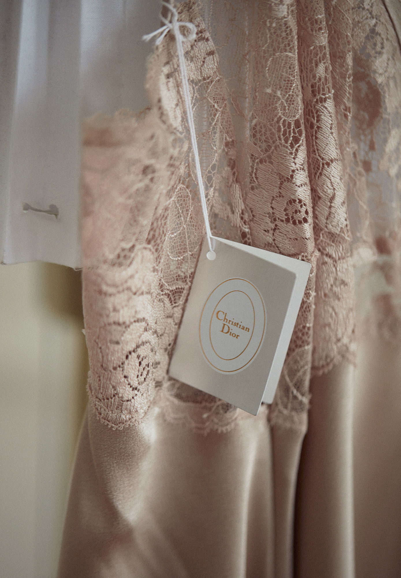 Christian Dior Golden Dress With Lace