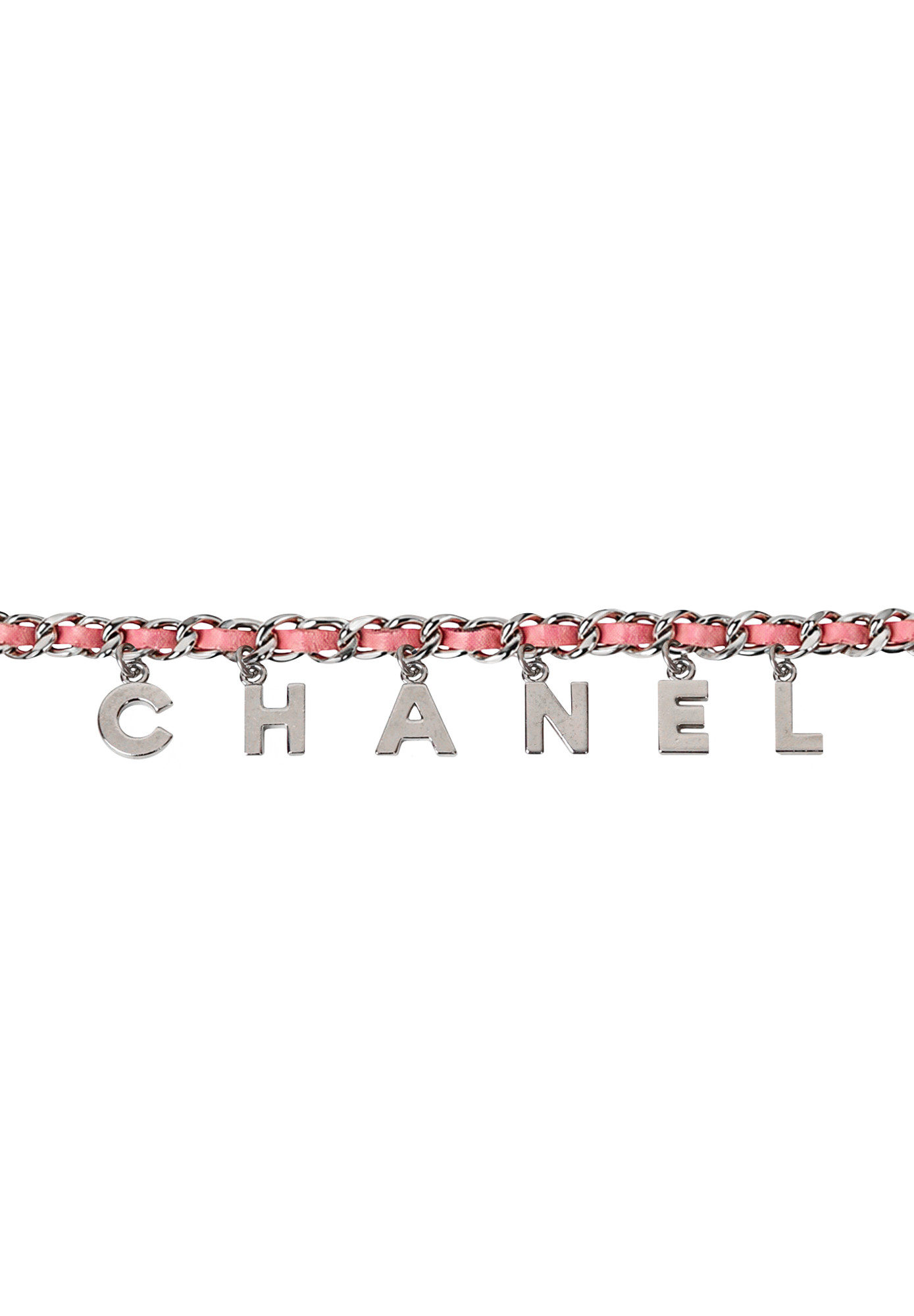 Chanel Light Pink Belt with Pendants