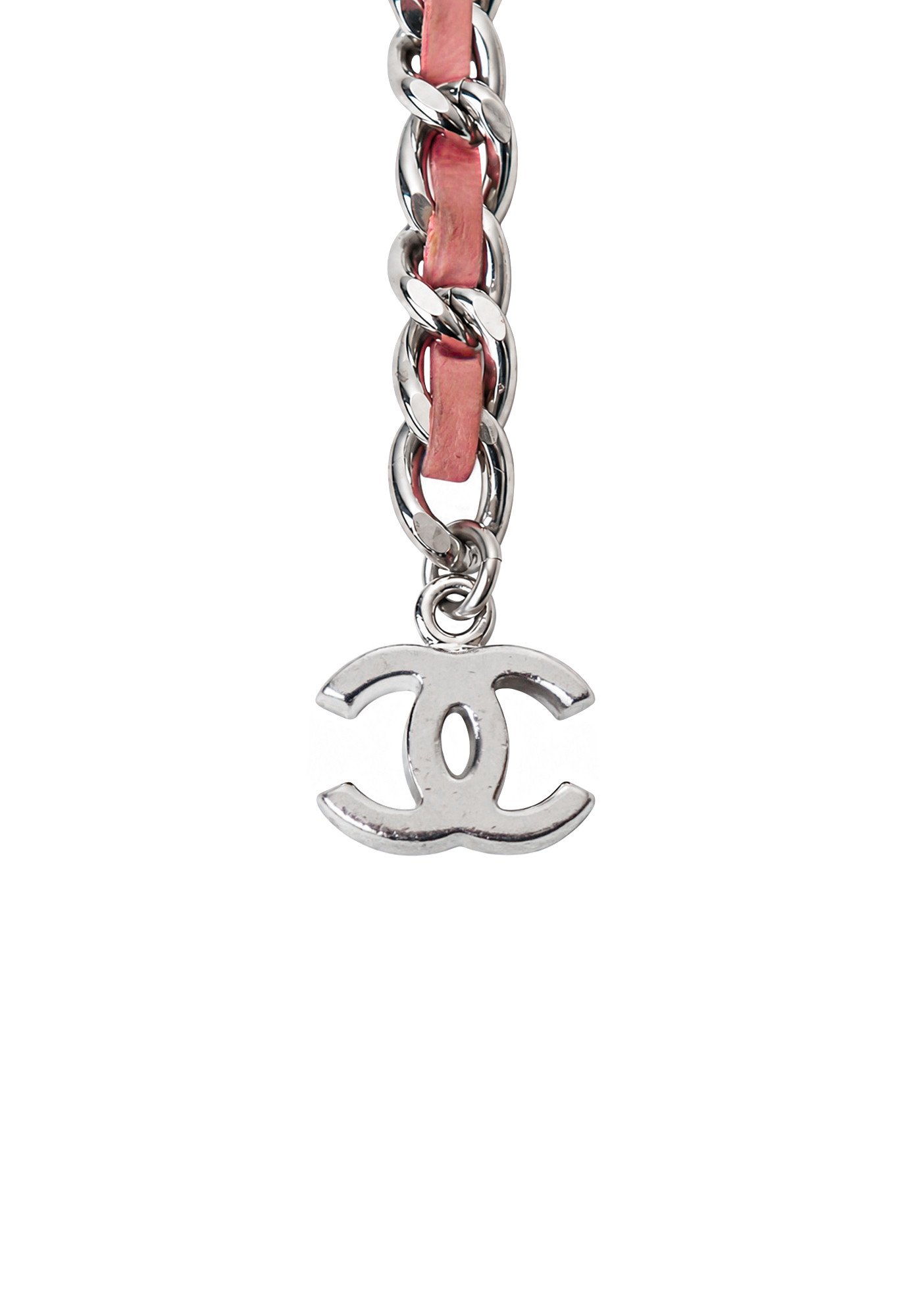 Chanel Light Pink Belt with Pendants
