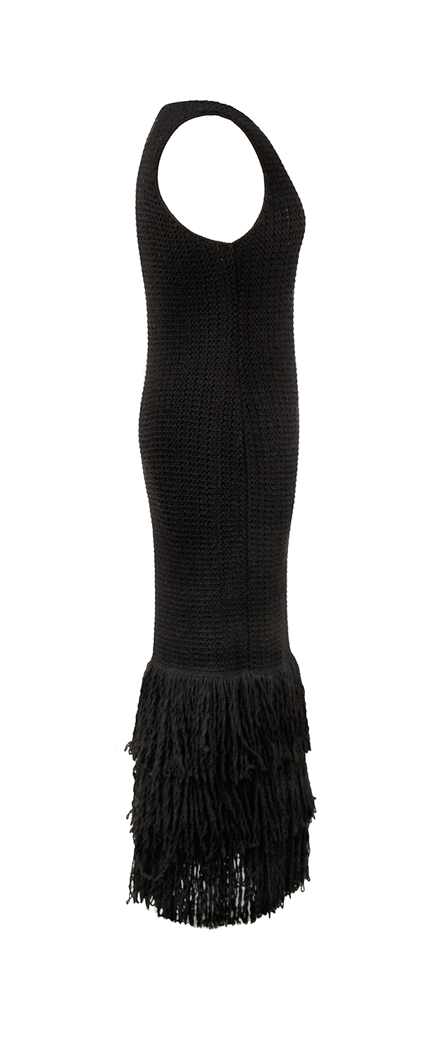 Céline Knitted Fringe Dress