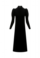 Yves Saint Laurent Haute Couture Black Velvet Dress