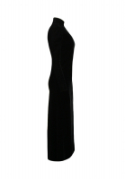 Yves Saint Laurent Haute Couture Black Velvet Dress