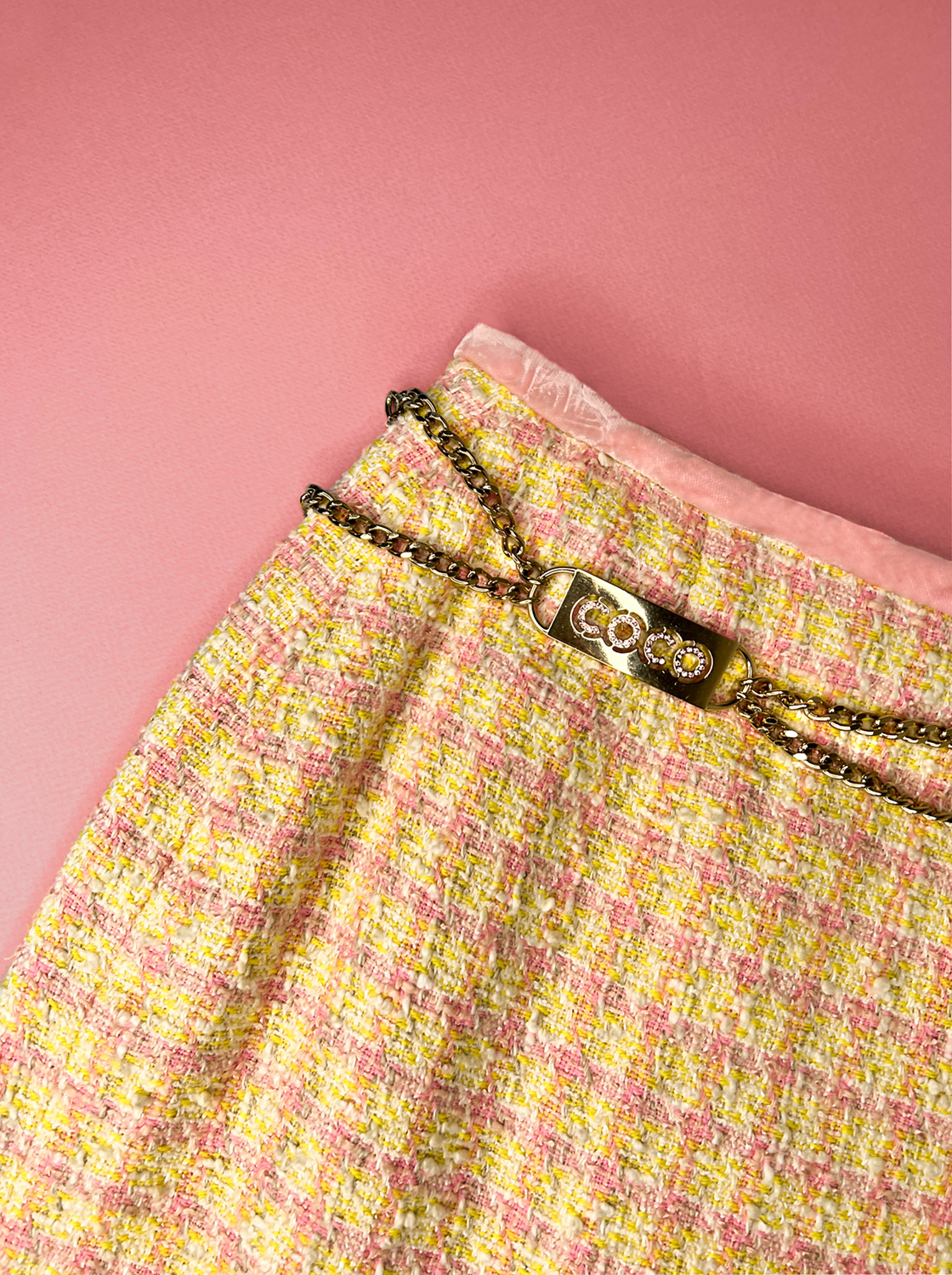 Chanel Chain Logo Belt