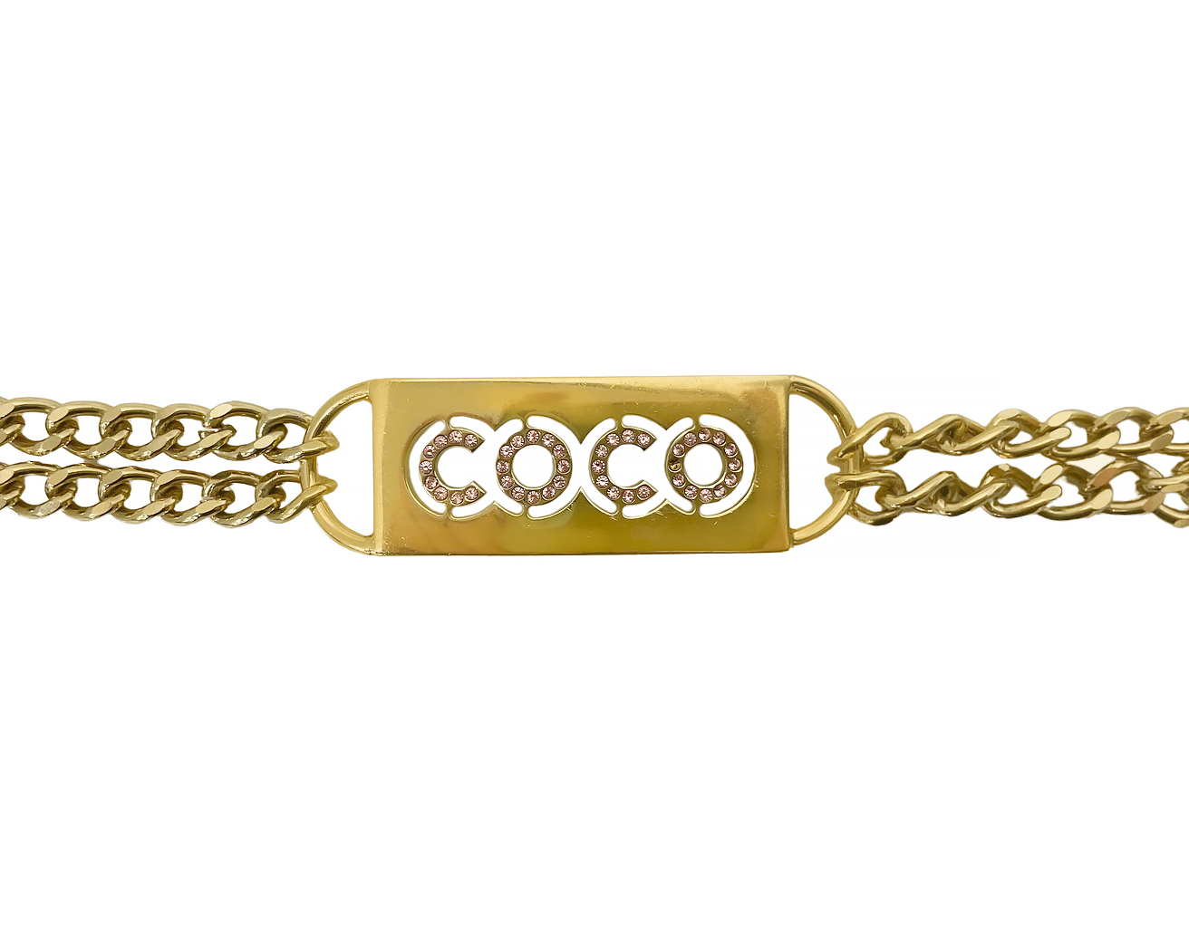 Chanel Chain Logo Belt