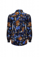 Yves Saint Laurent Blue Print Blouse