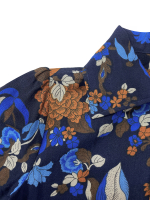 Yves Saint Laurent Blue Print Blouse