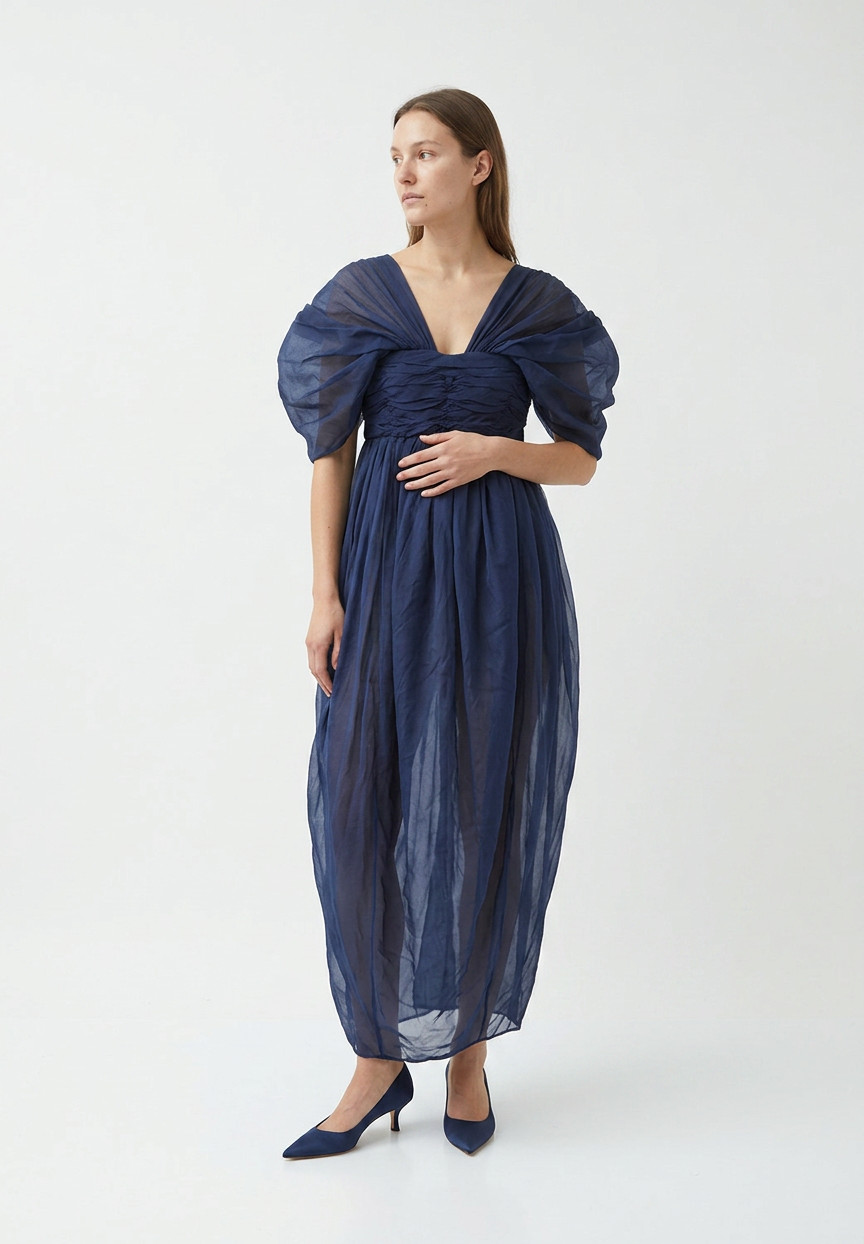 Alexander McQueen Dark Blue Dress