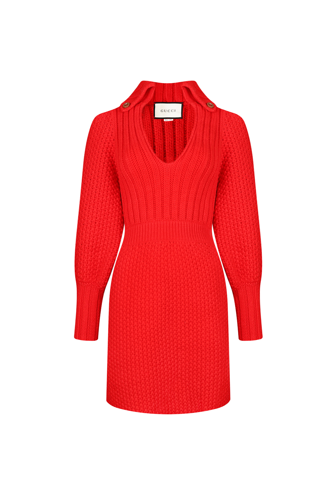 Gucci Red Wool Dress
