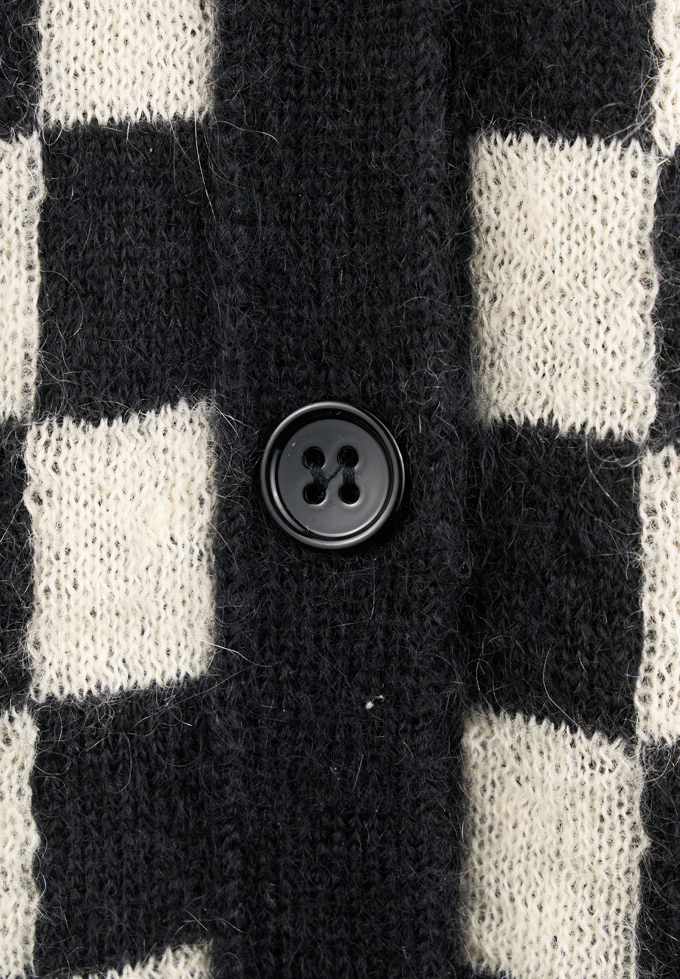 Saint Laurent Black And White Cardigan