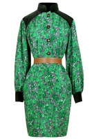 Yves Saint Laurent wool dress with velvet