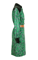 Yves Saint Laurent wool dress with velvet