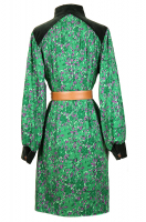 Yves Saint Laurent wool dress with velvet