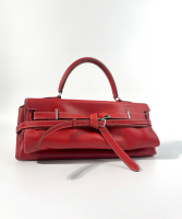 Hermès Kelly Flat 35 Rouge Piment Swift Bag