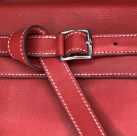 Hermès Kelly Flat 35 Rouge Piment Swift Bag