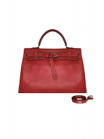 Hermès Kelly Flat 35 Rouge Piment Swift Bag