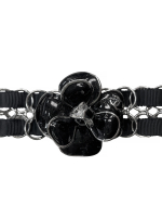 Chanel Silver Camellia Bracelet