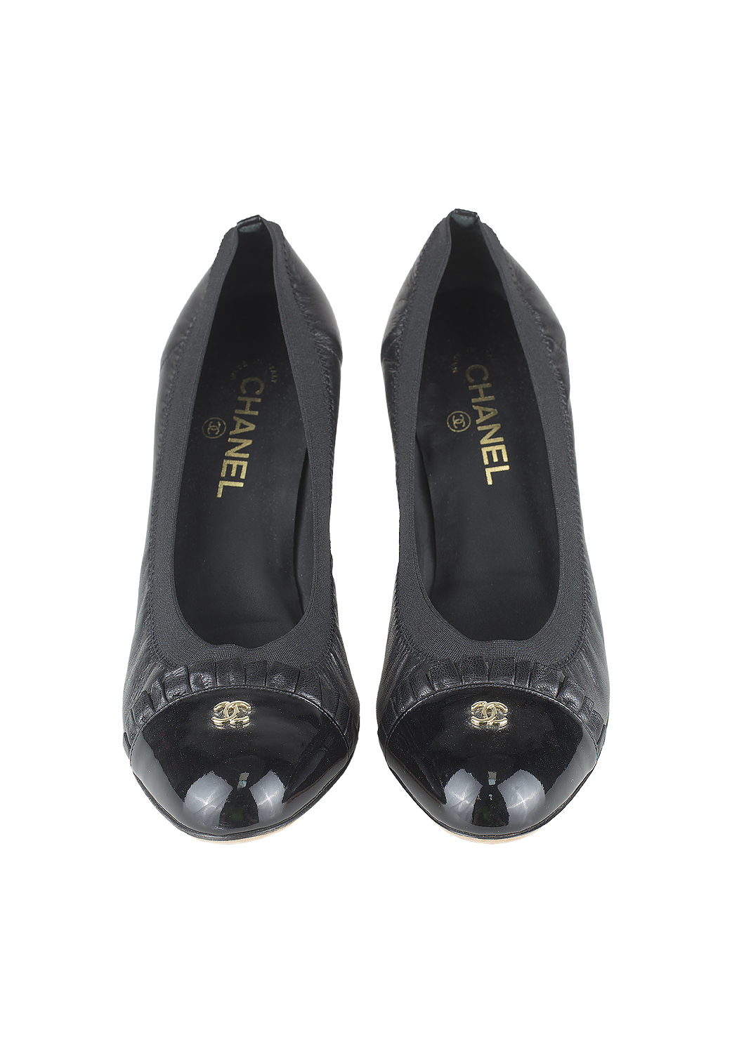 Chanel Logo Heel Shoes